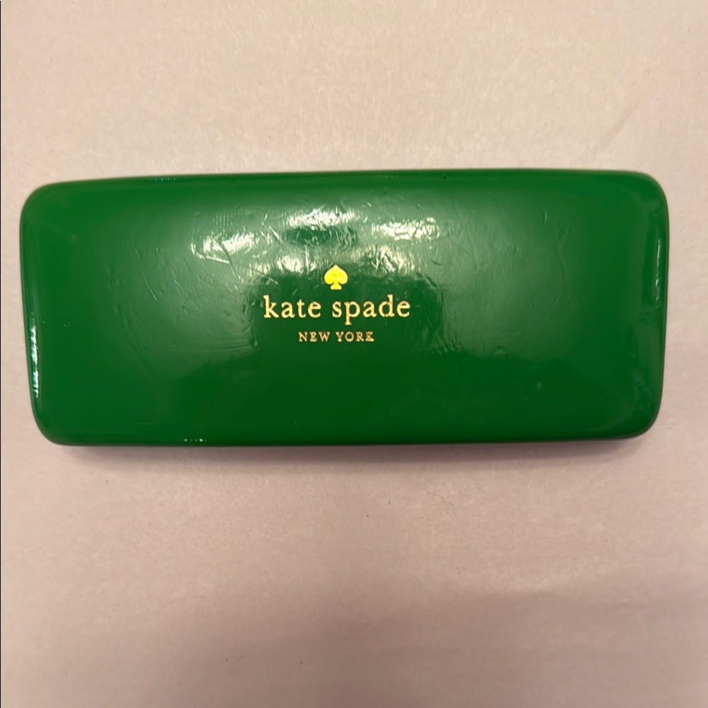 Kate Spade Green / Blue Eyeglass Case w/ eyes inside